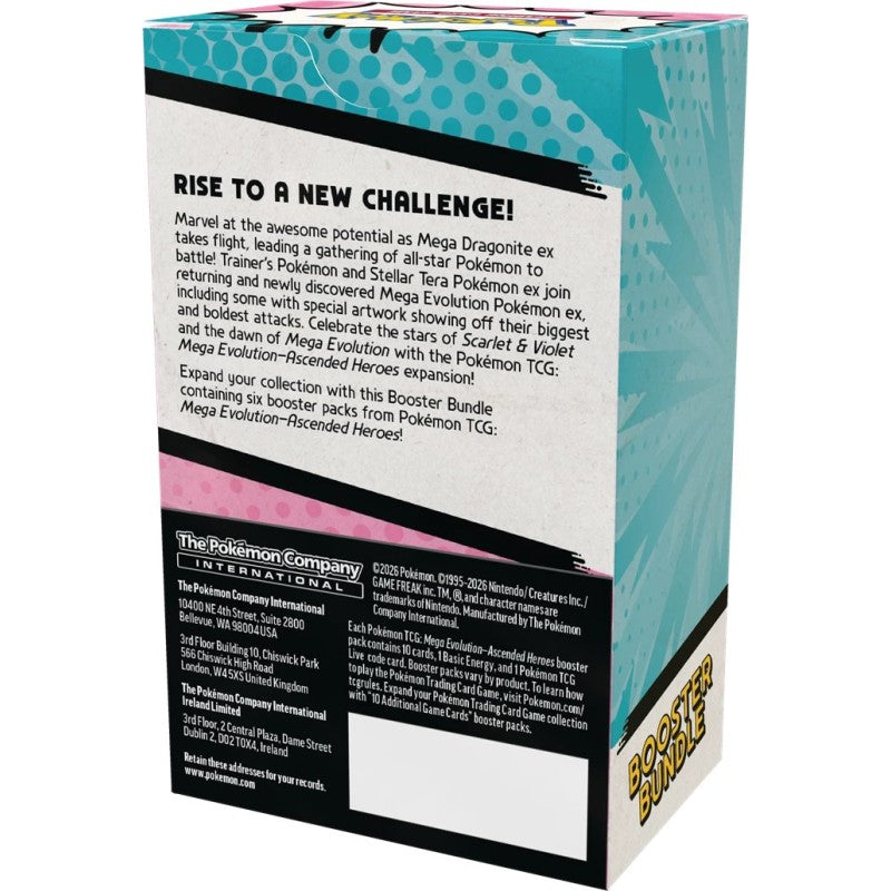 Pokémon TCG: Mega Evolution - Ascended Heroes Booster Bundle (6) - (EN) (Kommt bald, in Mailingliste einschreiben für Updates!)