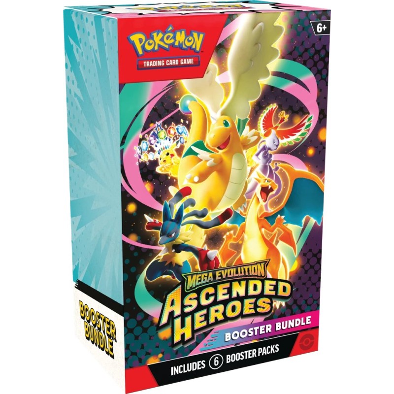 Pokémon TCG: Mega Evolution - Ascended Heroes Booster Bundle (6) - (EN) (Kommt bald, in Mailingliste einschreiben für Updates!)